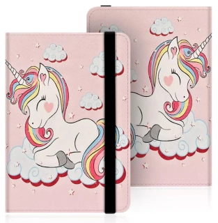 Armori Wraper W014 - univerzálne púzdro na čítačky kníh, 6" displej - motív Unicorn