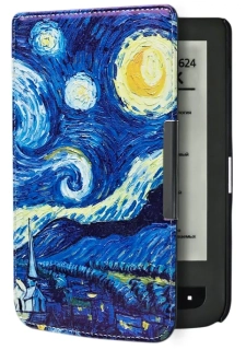 ARMORI TRIMER T040 - púzdro pre Pocketbook 614 / 615 / 624 / 625 / 626 - motív Gogh