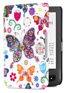 ARMORI TRIMER T042 - púzdro pre Pocketbook 614 / 615 / 624 / 625 / 626 - motív Butterfly