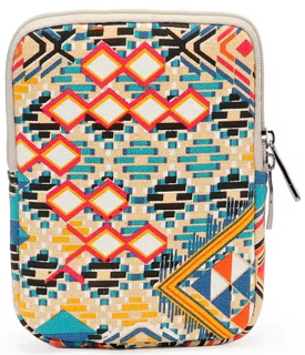 ARMORI Zipper Z079 - motív Geometric - Univerzálne púzdro pre čítačky 6" - textilné, zips