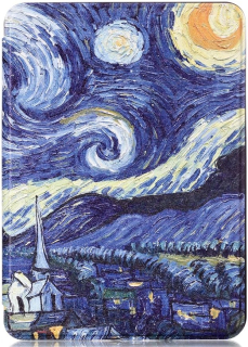 Armori Trimer T092, púzdro pre Amazon Kindle 4/5 - magnetické zatváranie, motív Gogh