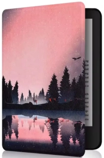 Armori Trimer T112, púzdro pre Amazon Kindle Paperwhite 1/2/3 - magnetické zatváranie, AutoSleep, motív Nightlake