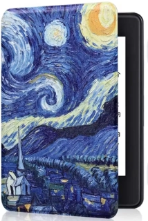 Armori Trimer T118, púzdro pre Amazon Kindle Paperwhite 1/2/3 - magnetické zatváranie, AutoSleep, motív Gogh