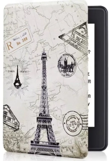 Armori Trimer T120, púzdro pre Amazon Kindle Paperwhite 1/2/3 - magnetické zatváranie, AutoSleep, motív Paris
