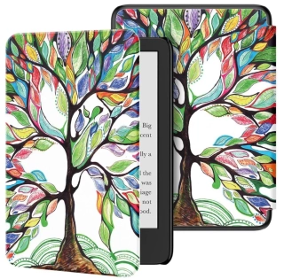 Armori Trimer T134, puzdro pre Amazon Kindle 6 (7. generácia) - magnetické zatváranie, AutoSleep, motív Tree
