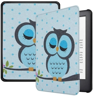 Armori Trimer T135, puzdro pre Amazon Kindle 6 (7. generácia) - magnetické zatváranie, AutoSleep, motív Owl