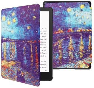 Armori Trimer T141, puzdro pre Amazon Kindle 6 (7. generácia) - magnetické zatváranie, AutoSleep, motív Gogh Sea