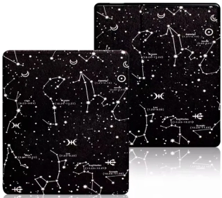 Armori Trimer T159, púzdro pre Amazon Kindle Oasis 2/3 - magnetické zatváranie, AutoSleep, motív Constellation
