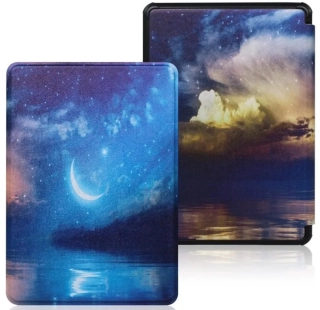 Armori Trimer T180, púzdro pre Amazon Kindle Paperwhite 5 (2021) - magnetické zatváranie, AutoSleep, motív Night Sky