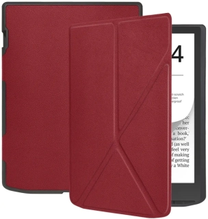 ARMORI STANDER S189, puzdro so stojanom Origami pre Pocketbook 743 G/C/K3 (InkPad4, Color 2, Color 3) - červené