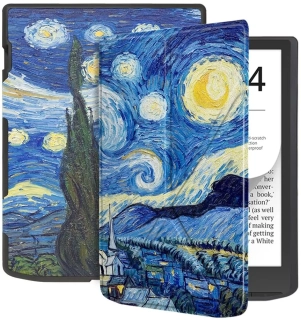 ARMORI STANDER S192, púzdro so stojanom Origami pre Pocketbook 743 G/C/K3 (InkPad4, Color 2, Color 3) - motív Gogh