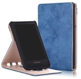 Armori Shelter H208 - puzdro so stojanom pre Pocketbook 616/617/618/627/628/632/633 - modré