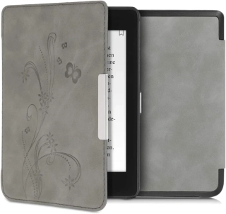 Puzdro KW Mobile - Butterfly Tendril - KW4897501 - pre Amazon Kindle Paperwhite 4 (2018) - šedé