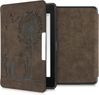 Puzdro KW Mobile Felt Dandelion Love - KW5492403 - pre Amazon Kindle Paperwhite 4 (2018) - hnedé