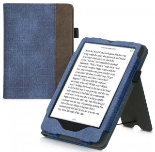 Púzdro KW Mobile Double Leather - KW5626103 - pre Amazon Kindle Paperwhite 5 (2021) - grey, denim