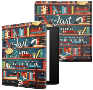 Puzdro KW Mobile - Library Motto - KW5784904 - pre Amazon Kindle Oasis 2/3 - viacfarebné