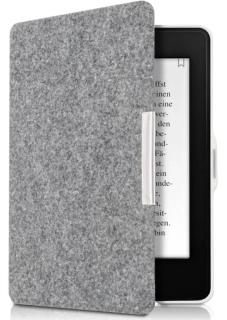 Puzdro KW Mobile Felt Fabric Light - KW3434525 - pre Amazon Kindle Paperwhite 1/2/3 - svetlo šedé