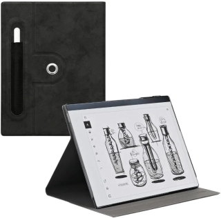 Púzdro KW Mobile Flip Case KW6030701 - Púzdro pre ReMarkable 2 (10,3") - čierne, magnet, stojan, AutoSleep