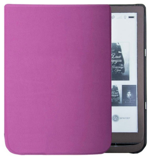 Durable Lock DL-1225 - puzdro na Pocketbook 740 InkPad 3 - fialové, magnetické zatváranie, AutoSleep