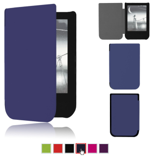 Puzdro Durable Lock PB-10 pre Pocketbook 631 - tmavo modré
