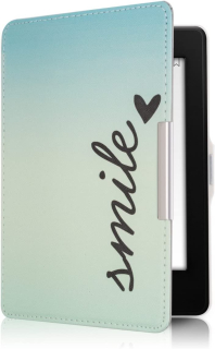 Puzdro KW Mobile - Smile - KW2811803 - pre Amazon Kindle Paperwhite 1/2/3 - tyrkysové