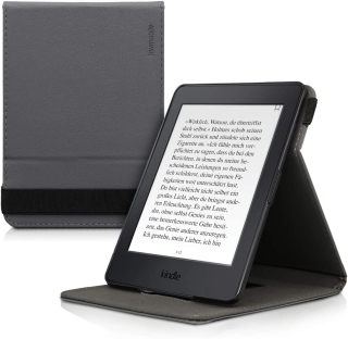 Puzdro KW Mobile - Case with Strap Stand - KW4504073 - pre Amazon Kindle Paperwhite 1/2/3 - čierne