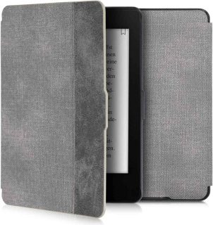 Puzdro KW Mobile Felt Leather - KW5021501 - pre Amazon Kindle Paperwhite 1/2/3 - šedá, čierna