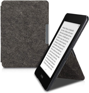 Puzdro KW Mobile - Origami Felt - KW4690801 - pre Amazon Kindle Paperwhite 1/2/3 - tmavo šedé