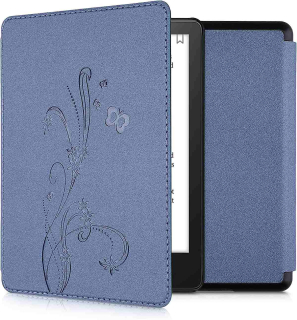 Puzdro KW Mobile - Butterfly Tendril - KW5625603 - pre Amazon Kindle Paperwhite 5 (2021) - modré