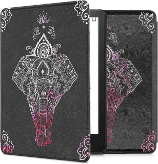Puzdro KW Mobile - Elephant Sketch - KW5625610 - pre Amazon Kindle Paperwhite 5 (2021) - antracitové