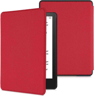 Púzdro KW Mobile - Nylon Book - KW5626509 - pre Amazon Kindle Paperwhite 5 (2021) - červené