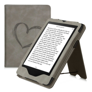 Puzdro KW Mobile - Brushed Heart - KW5626203 - pre Amazon Kindle Paperwhite 5 (2021) - šedé