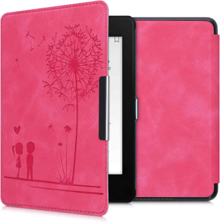 Puzdro KW Mobile - Dandelion Love Dark Pink - KW4897510 - pre Amazon Kindle Paperwhite 4 (2018) - ružové