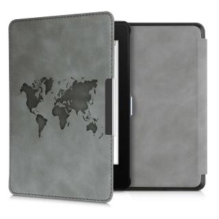 Puzdro KW Mobile - Travel Outline - KW4897513 - pre Amazon Kindle Paperwhite 4 (2018) - šedé