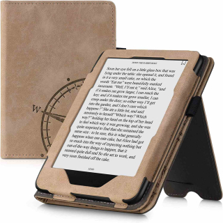 Puzdro KW Mobile Navigational Compass - KW5626701 - pre Amazon Kindle Paperwhite 4 (2018) - hnedé