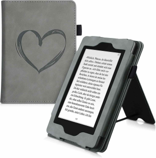 Puzdro KW Mobile - Brushed Heart - KW5022203 - pre Amazon Kindle Paperwhite 4 (2018) - šedé