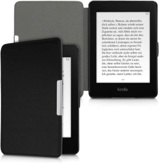 Puzdro KW Mobile (Kalibri) - Real Leather - KA4577901 - pre Amazon Kindle Paperwhite 1/2/3 - čierna koža