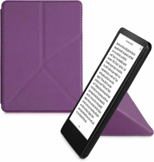 Puzdro KW Mobile - Origami Violet Leather - KW5715838 - pre Amazon Kindle Paperwhite 5 (2021) - fialové