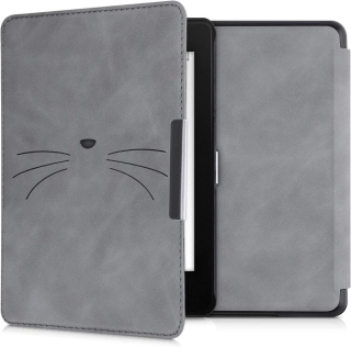 Puzdro KW Mobile - Meow Meow - KW4897514 - pre Amazon Kindle Paperwhite 4 (2018) - šedé