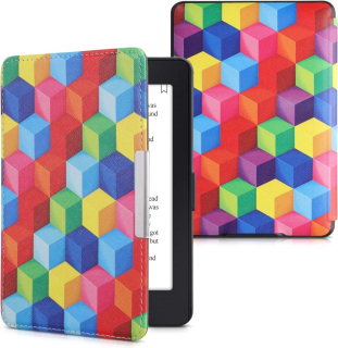 Puzdro KW Mobile - Colorful Blocks - KW4556943 - pre Amazon Kindle Paperwhite 1/2/3 - viacfarebné