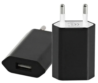 USB sieťový adaptér - AR-1000 - Univerzálna nabíjačka, 5V/1A - čierny