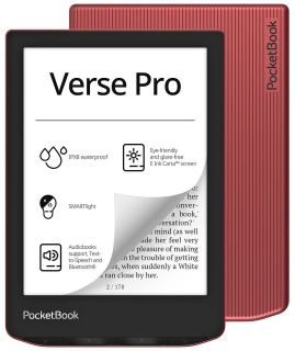 PocketBook 634 Verse Pro - 16 GB, WiFi, Passion Red (červený)