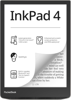 PocketBook 743G InkPad 4 - 32GB, WiFi, Stardust Silver (strieborný)
