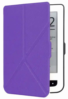 Puzdro Origami Durable Lock pre Pocketbook 614 / 615 / 624 / 625 / 626 - fialové, stojan, magnet