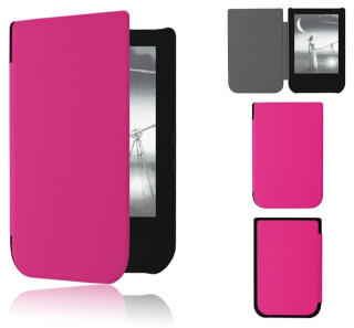 Puzdro Durable Lock PB-06 pre Pocketbook 631 - tmavo ružové