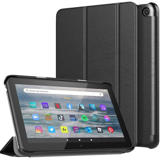 Durable Lock DLS-205 - puzdro so stojanom pre Amazon Kindle Fire 7 - čierne (2022, 12. gen.)